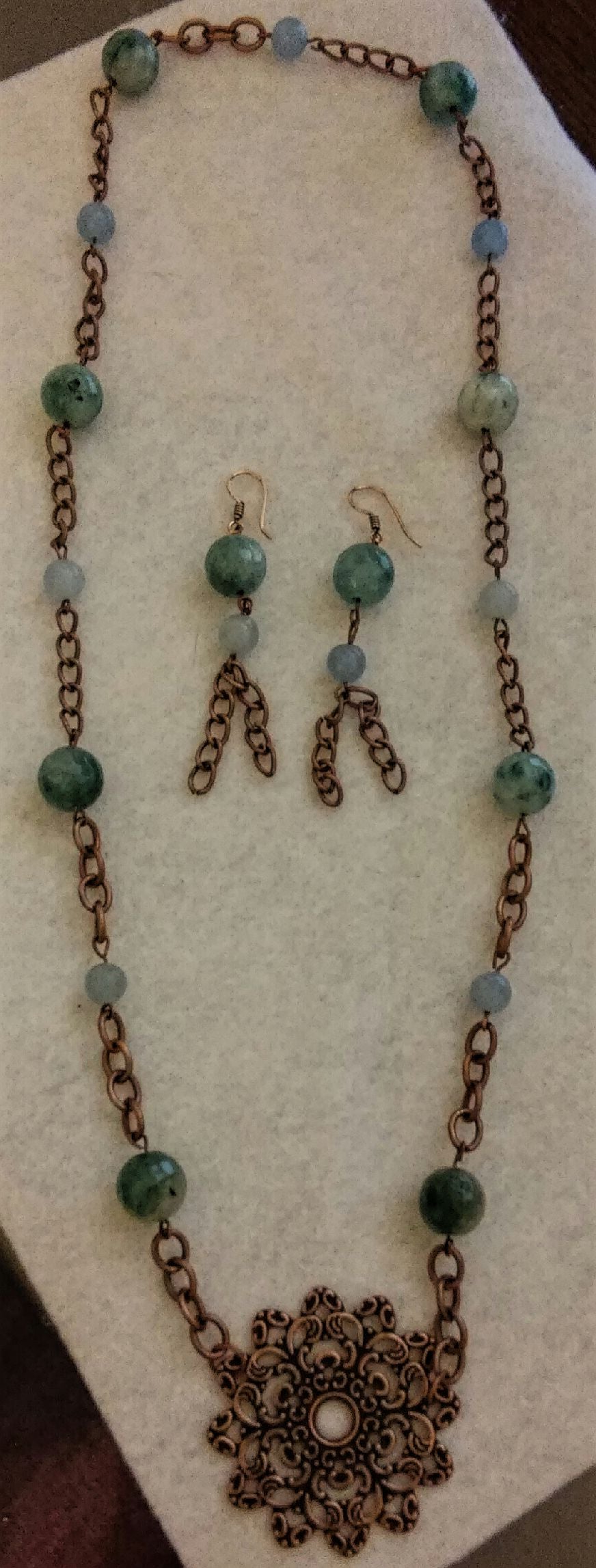 Copper Connections Jewelry Set custom order version