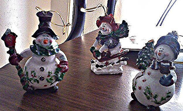 Frosty Snowmen Ornaments