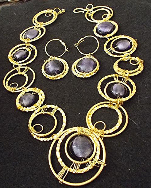 Golden Collar Jewelry Set