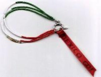 GO! Mexico Red Ribbon Bracelet