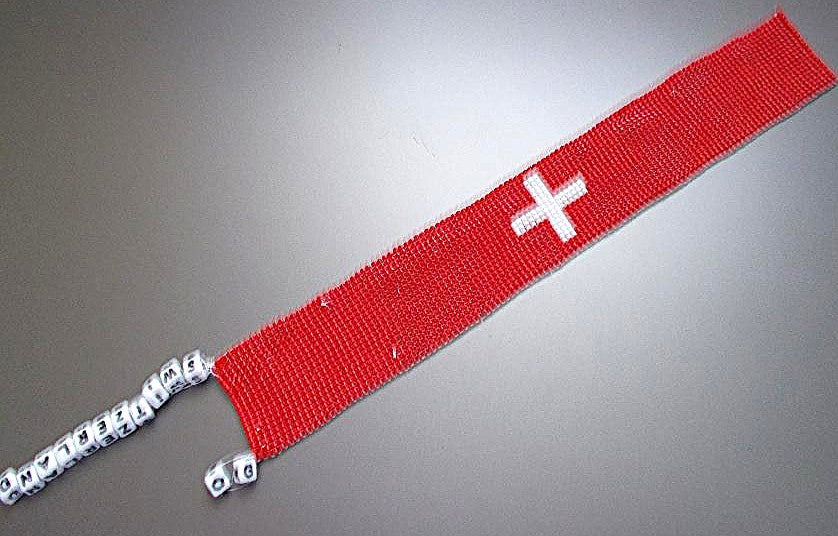 GO! Switzerland Beaded Bookmark