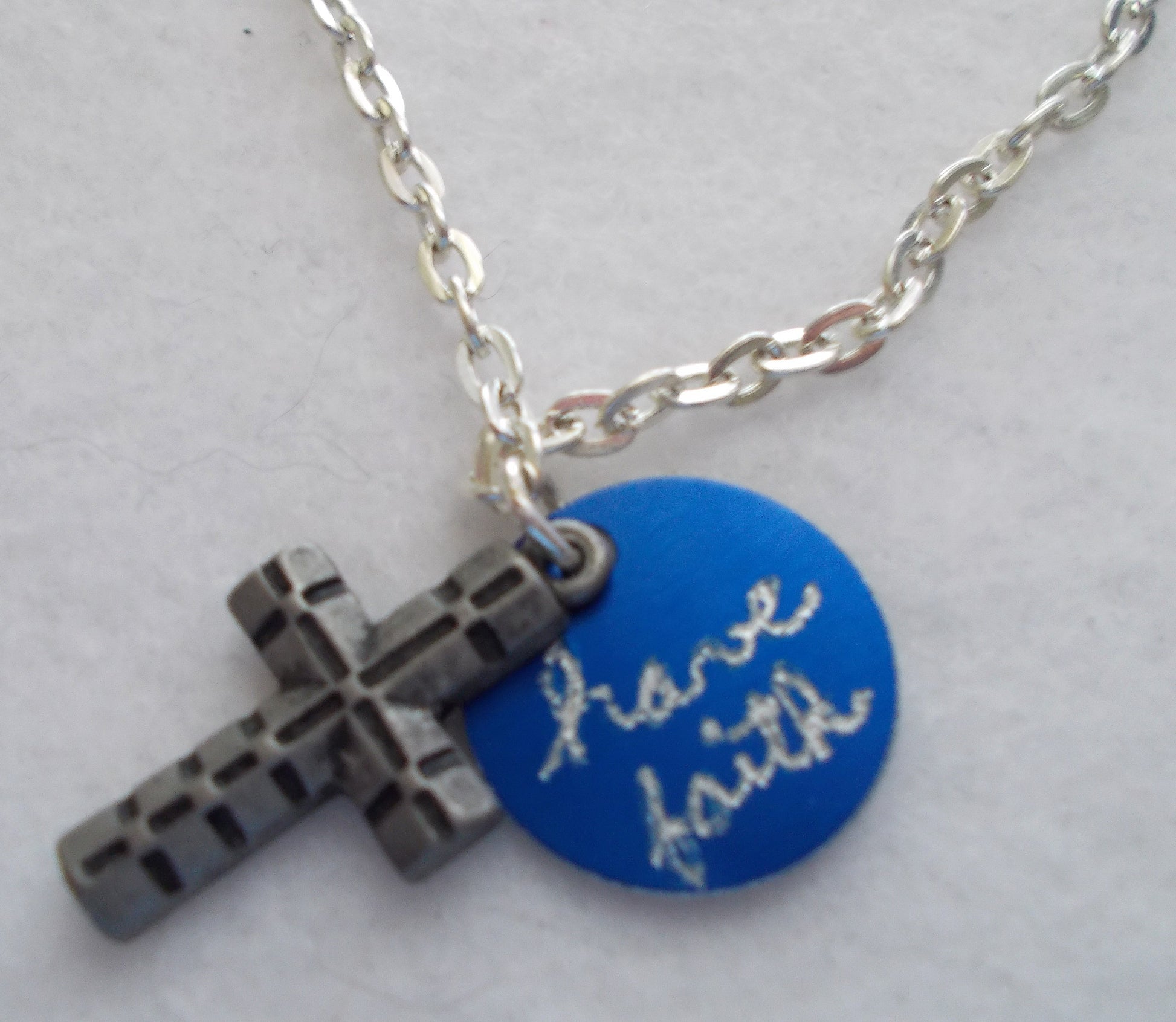 Have Faith Cross Charm Necklace
