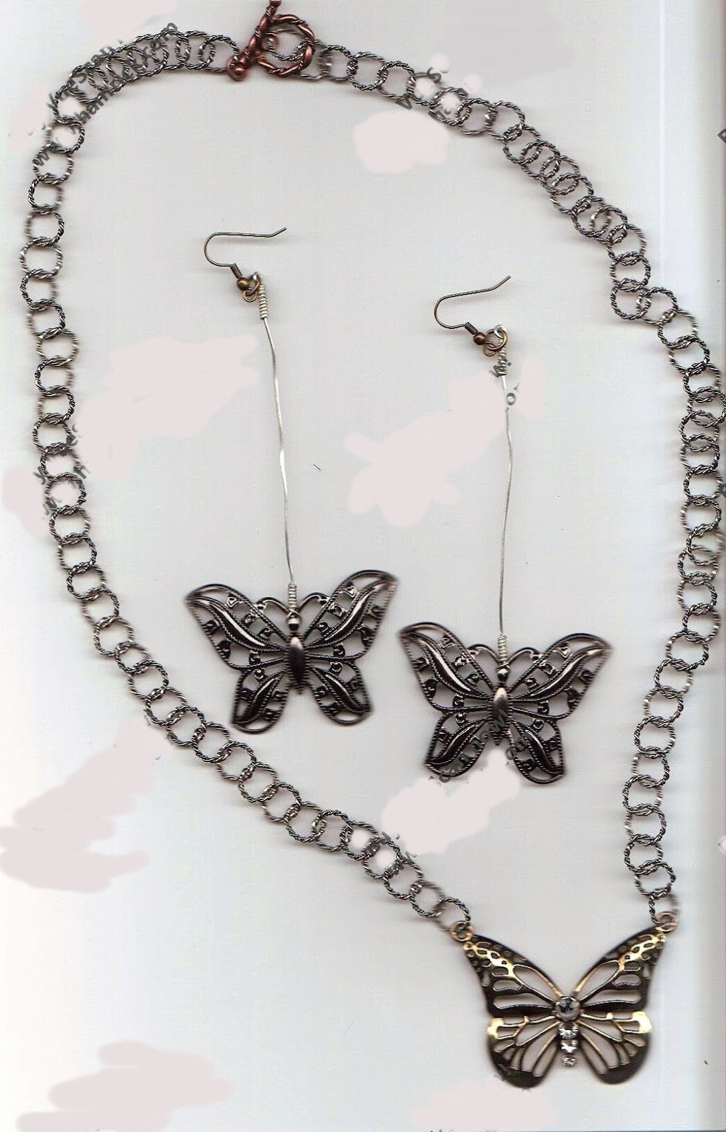 Large Butterflies Jewelry Set (special order - sold out)