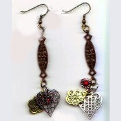 Lacy Hearts Earrings (special order - sold out)