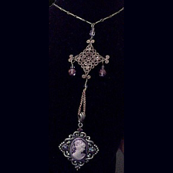 Rhapsody In Violet Pendant Necklace