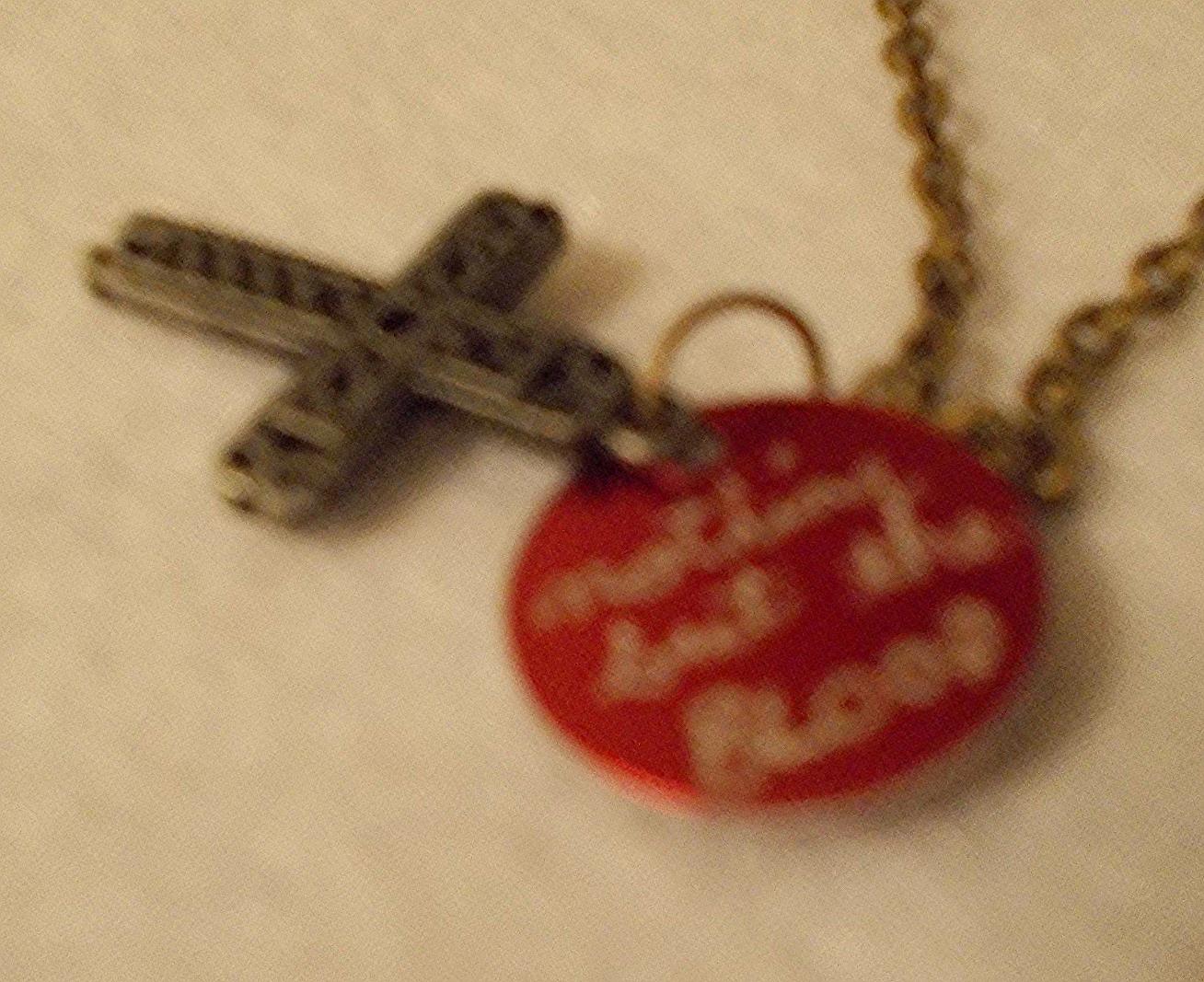 Nothing But the Blood Cross Charm Necklace