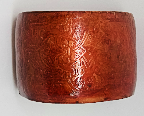 patterned copper cuff