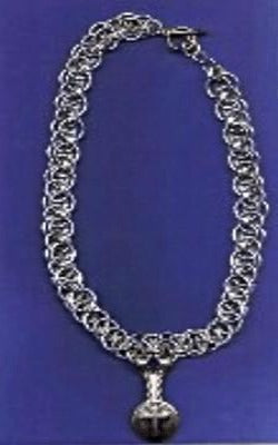 Silver Cross Concho Necklace