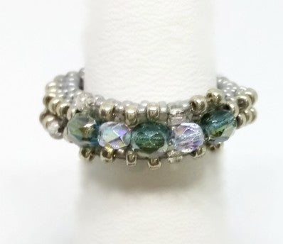 Silvery Gems Ring