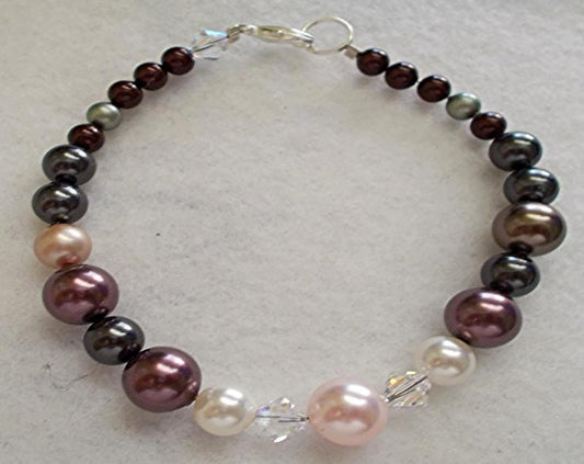 Austrian Crystal Pearl Bracelet